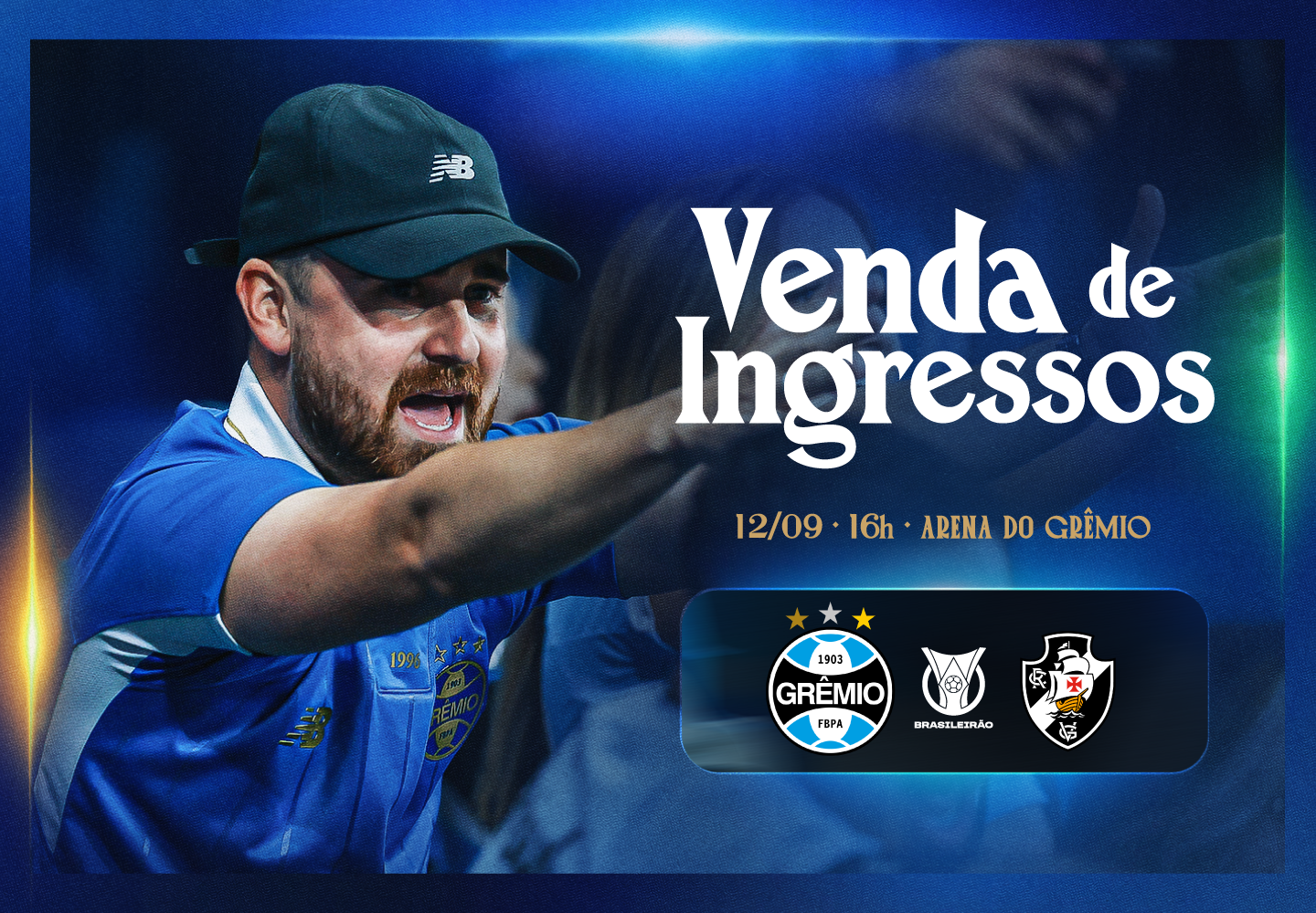 Grêmio x Vasco: venda de ingressos inicia nesta quinta